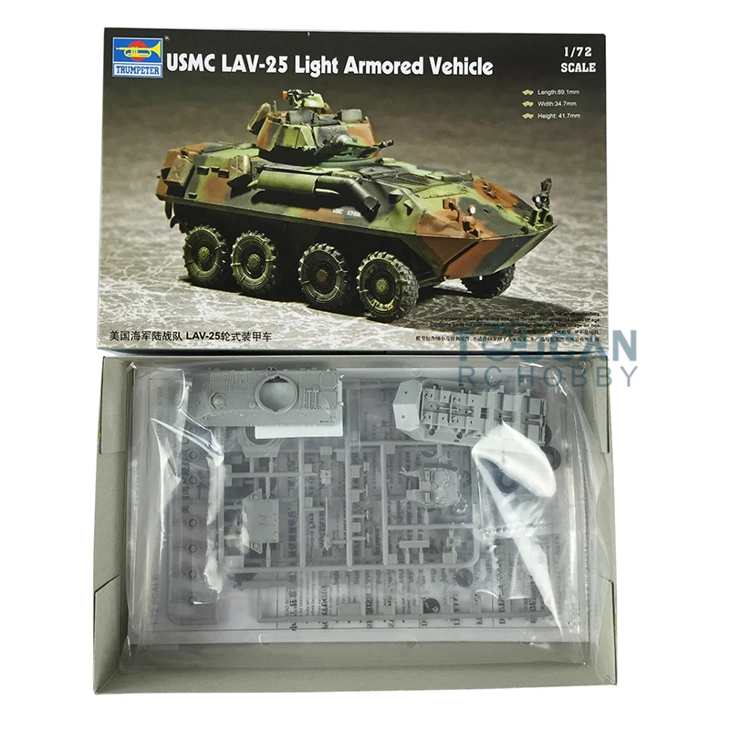Подарки Trumpeter масштаб 07268 1/72 Panzer USMC LAV-25 осветительная деталь |
