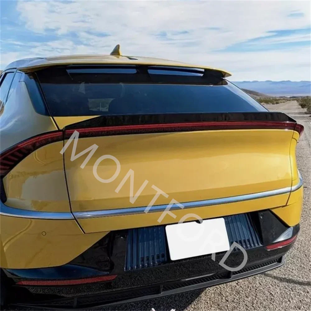 Для 22-24 Kia EV6 X стиль FRP волокно стекло углеродное утконос спойлер багажник крыло