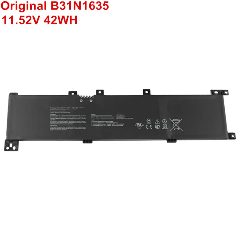 

11.52V 42WH Original Laptop Battery B31N1635 For ASUS VivoBook 17 X705UA X705NA X705NC X705UB X705UV R702UV N705UQ-EB76 Notebook