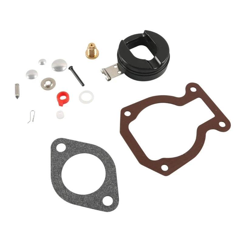 

50JA Outboard Motor Spare Part Carburetor Repair Rebuild Carb With Float Compatible For 9.9 HP 15 HP 1974-1988 398453 398452