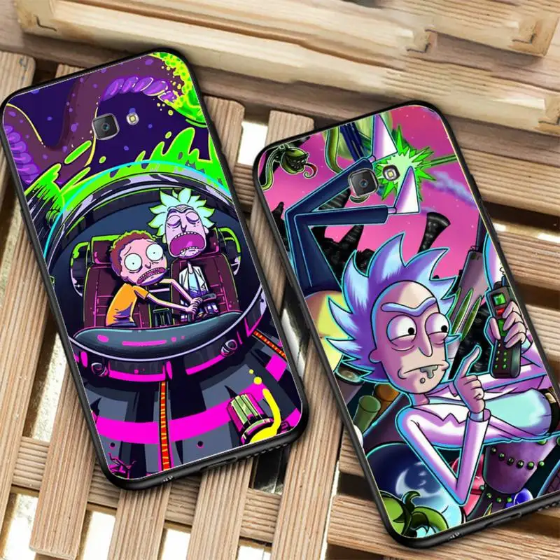 

Rick Morts Anime Art Phone Case for Samsung J 2 3 4 5 6 7 8 prime plus 2018 2017 2016 core