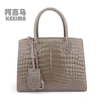 kexima new nile crocodile leather highlights women crocodile bag hand sewing handbag female bag one shoulder bag