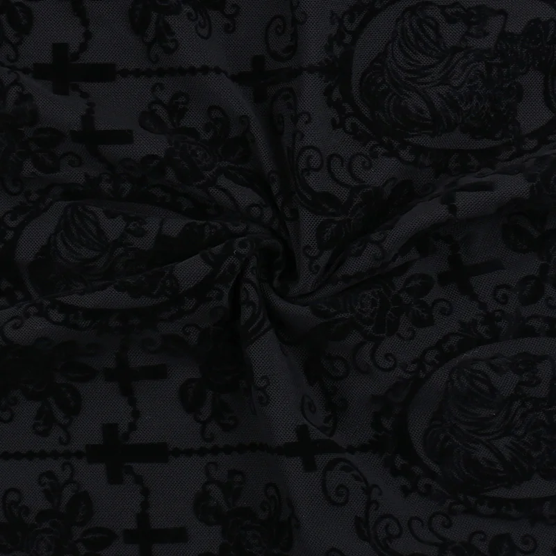 Женское эстетическое платье Goth Dark элегантное облегающее с длинным рукавом в