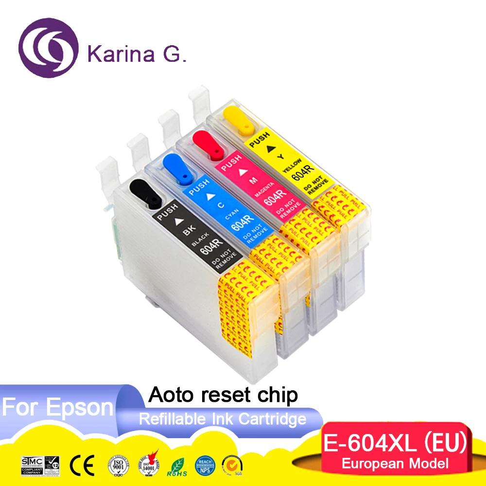 Пустой многоразовый картридж 604 T604XL для Epson XP-2200/XP-2205/XP-3200/XP-3205/XP-4200/XP-4205