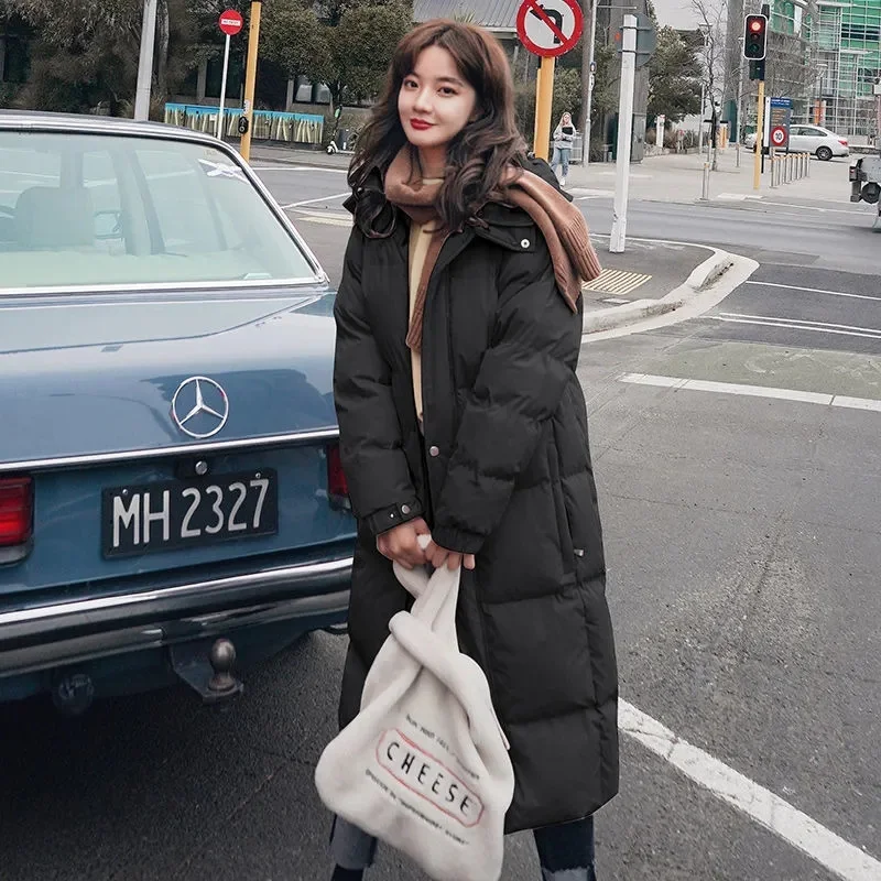 Winter Thicker Women Jackets Outerwear 2022 New Female Long Casual Warm Puffer Parkas Solid Hooded Oversize Warm Loose Coats