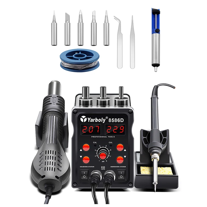Паяльная станция BGA паяльная горячая тепловая воздушная пушка 8586D для SMD SMT