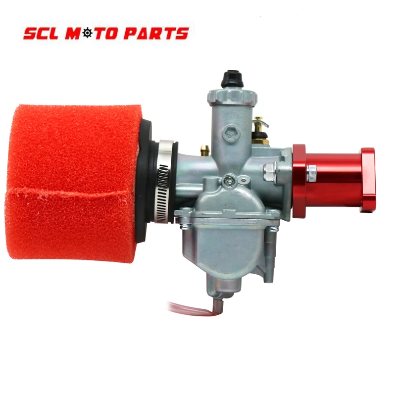 

Alconstar- Carburetor Carb With Adapter Air Filter For Mikuni VM22 26mm Intake Pipe Pit Dirt Bike 110cc 125cc Lifan YX GX200