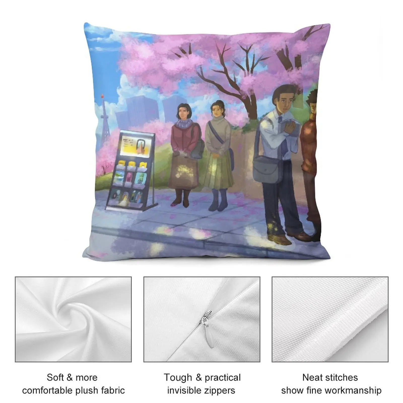 Декоративная подушка в стиле Сакура для детской кровати рождественские