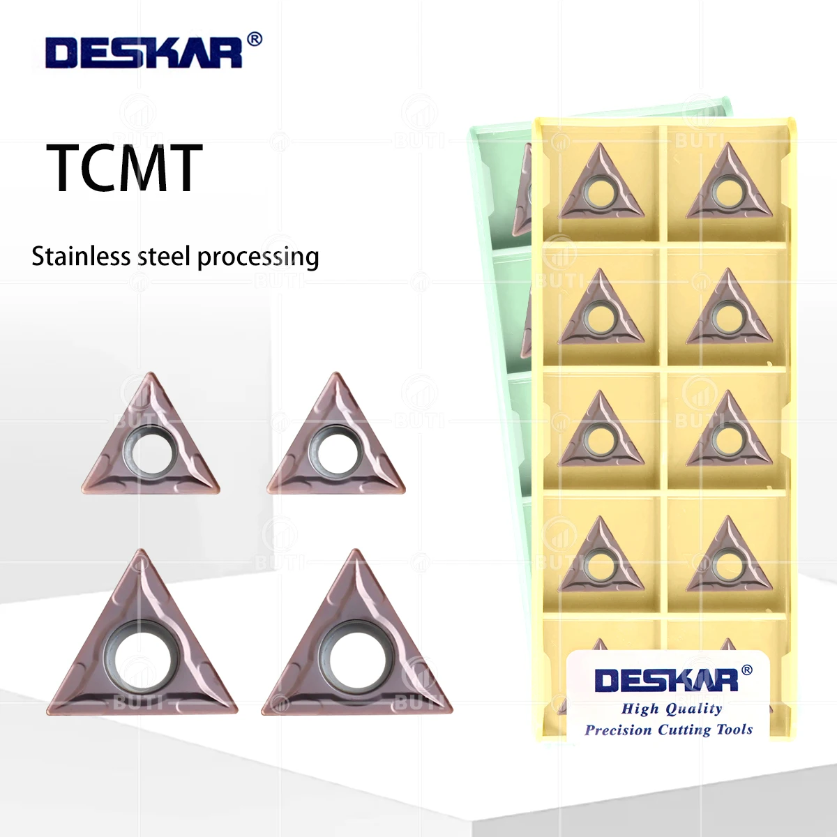 

DESKAR 100% оригинал TCMT 110204 LF6118 TCMT 110208 TCMT16T304 TCMT16T308 LF6018 Токарное лезвие из сплава с ЧПУ Обработка нержавеющей стали