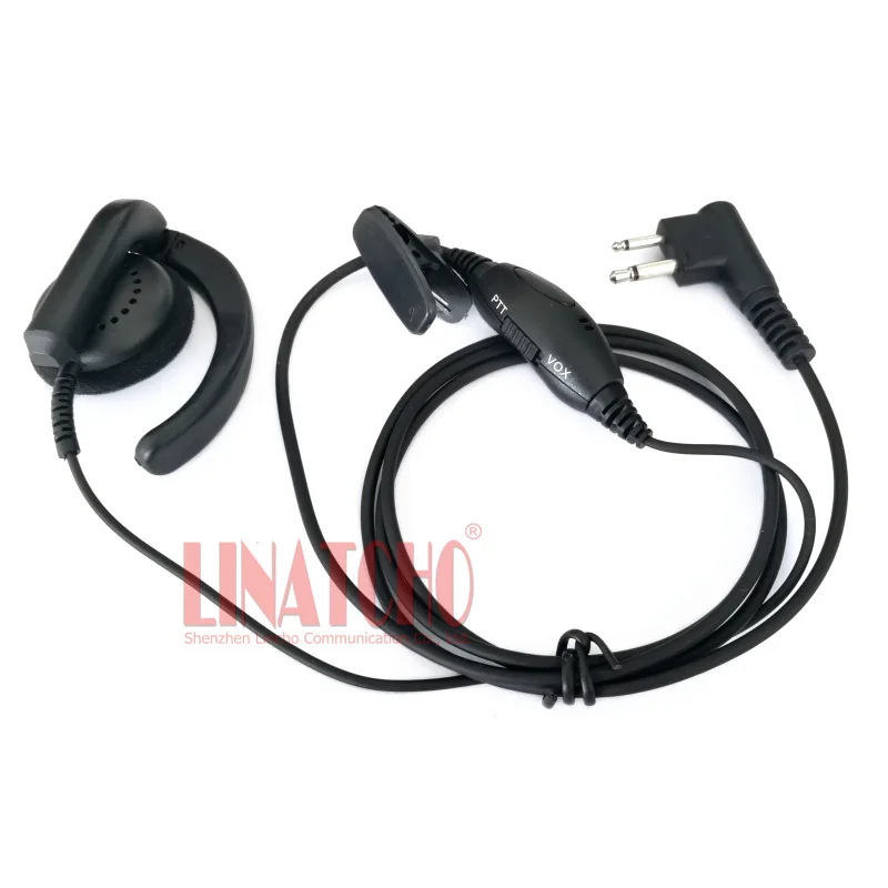 G Earphone Earpiece Headset Mic for A6 A8 GP2000 GP3688 Radio Security 2 Pin Walkie Talkie
