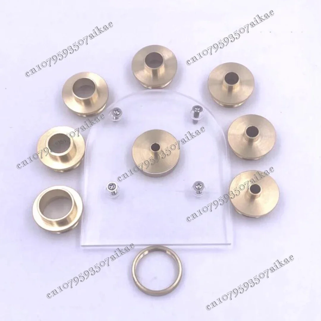 Набор круглых опорных пластин + 10 шт. латунных направляющих втулок шаблона