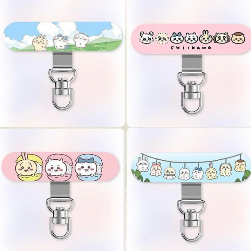 Фото Металлический зажим-держатель для телефона Chiikawa Hachiware Usagi Kawaii Anime Cartoon, ультратонкая вращающаяся прокладка из нержавеющей стали №2