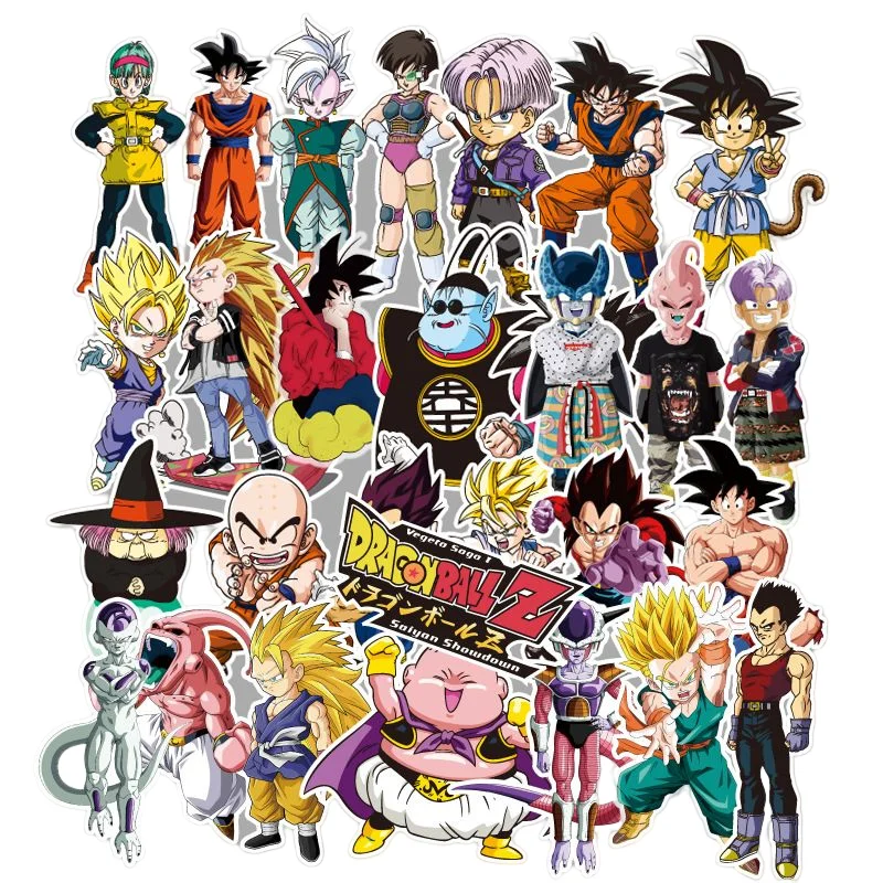 

25/50100 Pieces Dragon Ball Suitcase Automobile Motorcycle Refrigerator Skateboard Graffiti Waterproof Sticker Children's Gift