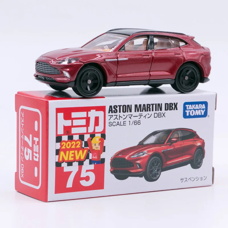 

Takara Tomy Tomica #75 Tomica 75 Aston Martin DBX Red 1/66 Diecast Car Model Alloy Toy Vehicle for Boys