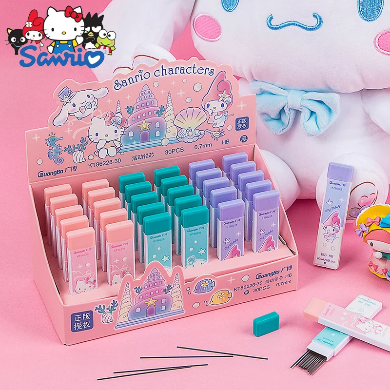 

30 шт./коробка, сменные карандаши Sanrio, 0,5/0,7 мм