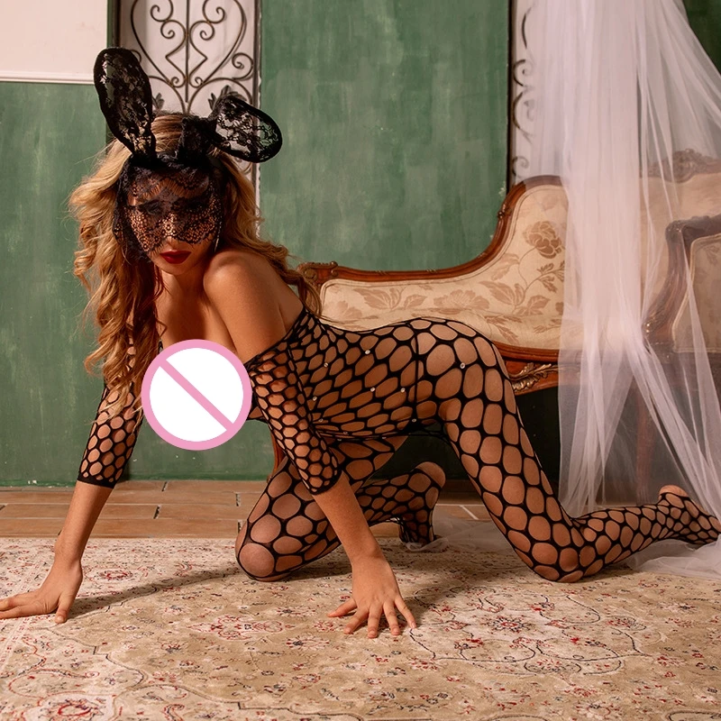 

Sexy lingerie Open crotch transparent temptation Teddies & Bodysuits