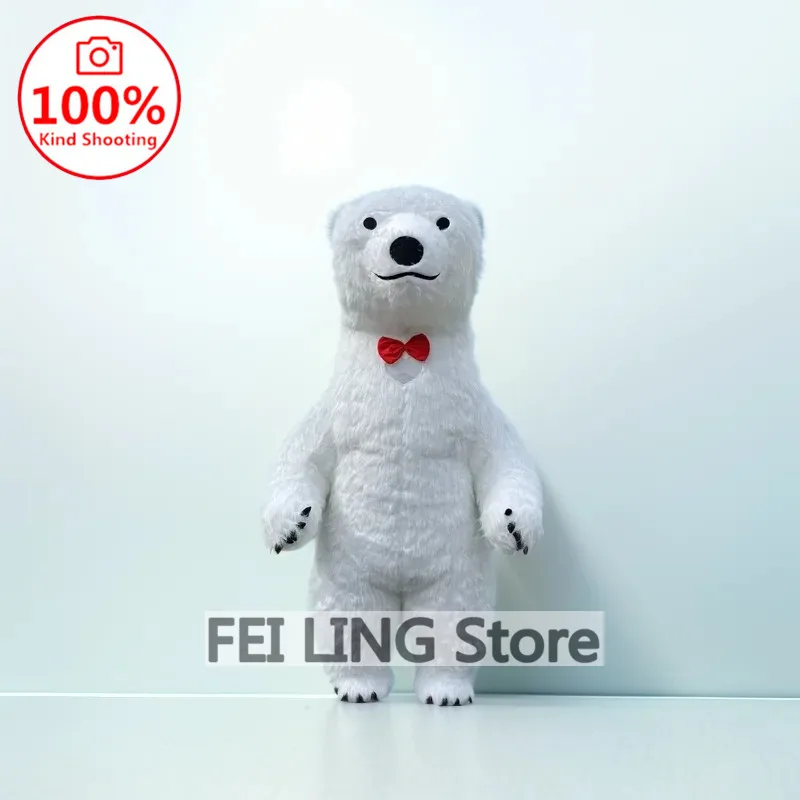 Надувной костюм-талисман для взрослых Пасхальный кролик с белым медведем панда