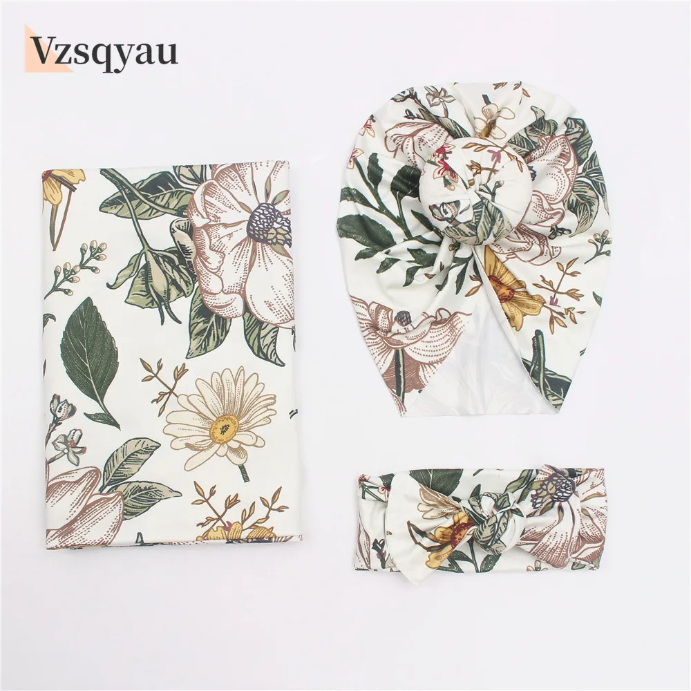 Новый детский винтажный костюм из 3 предметов с принтом для новорожденных