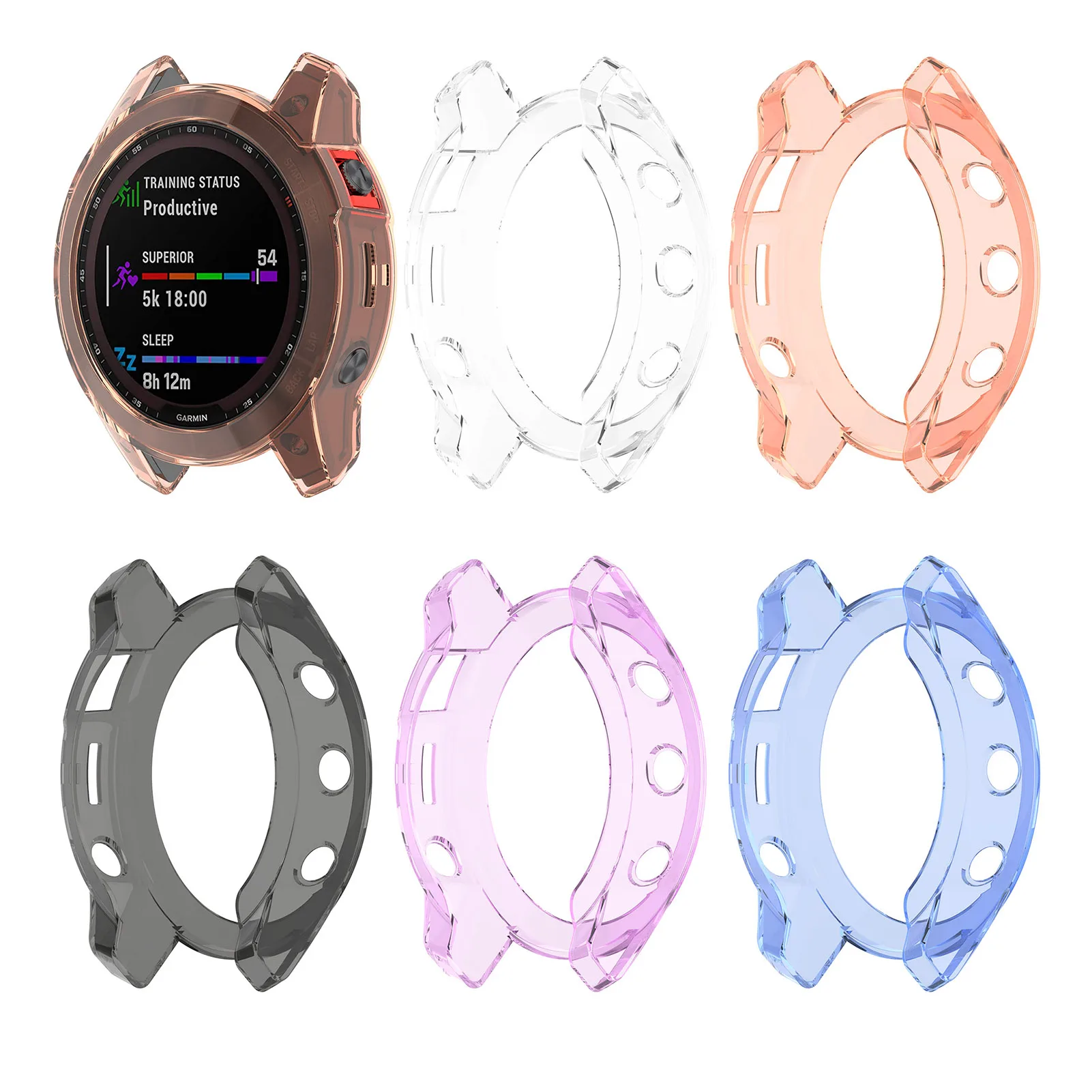 

Soft Ultra-Slim Crystal Clear TPU Protector Case Cover ForGarmin Epix Gen2 Smart Watch Accessories Shell