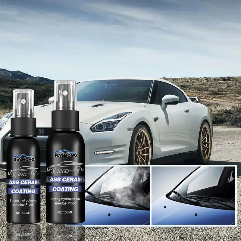 

Auto Glass Film Coating Agent 30ml/50ml Car Window Mirror Cleaning Spray Hydrophobic Repellents Spray For Windows Windshields