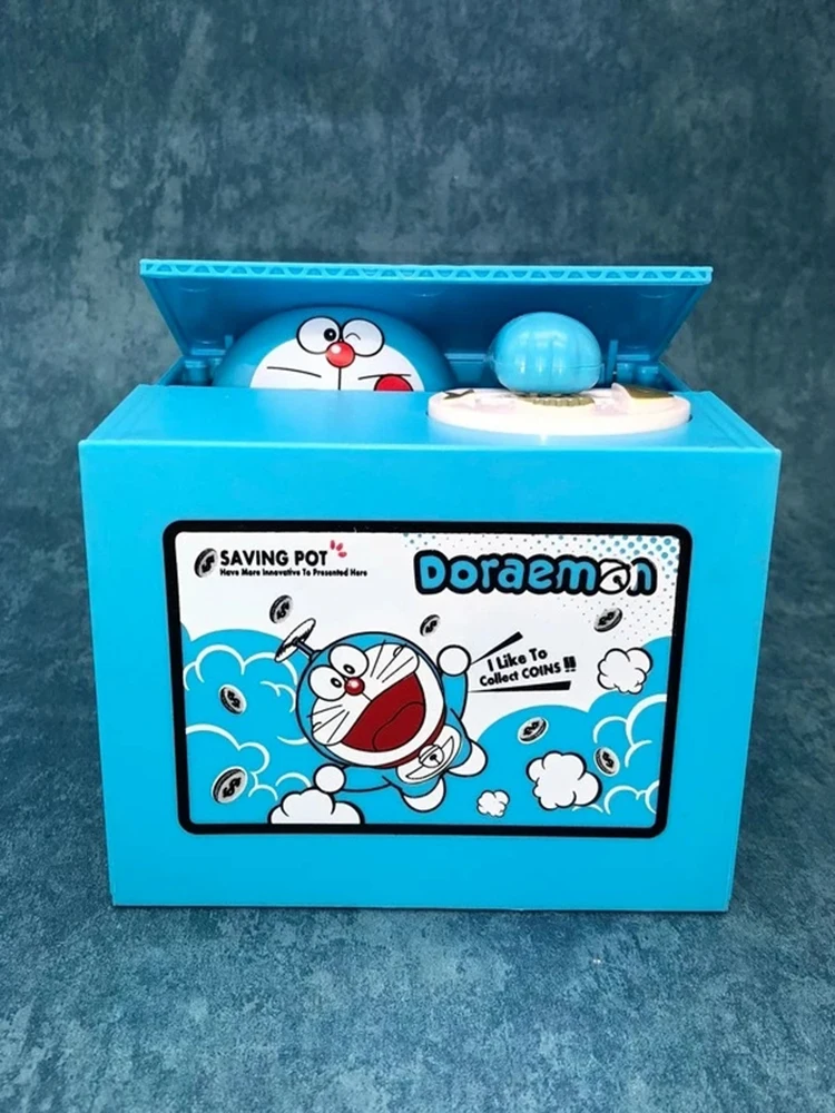 

Копилка с мультяшным рисунком, крадущая копилка для денег, креативный подарок, милая коробка для хранения монет, детский праздничный подаро...