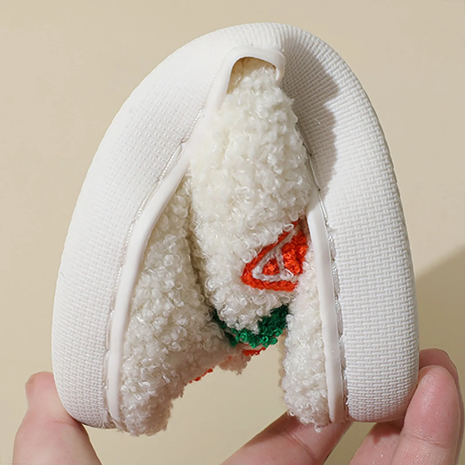 Тапки женские плюшевые очень милые оранжевые домашние тапочки удобные шлепанцы