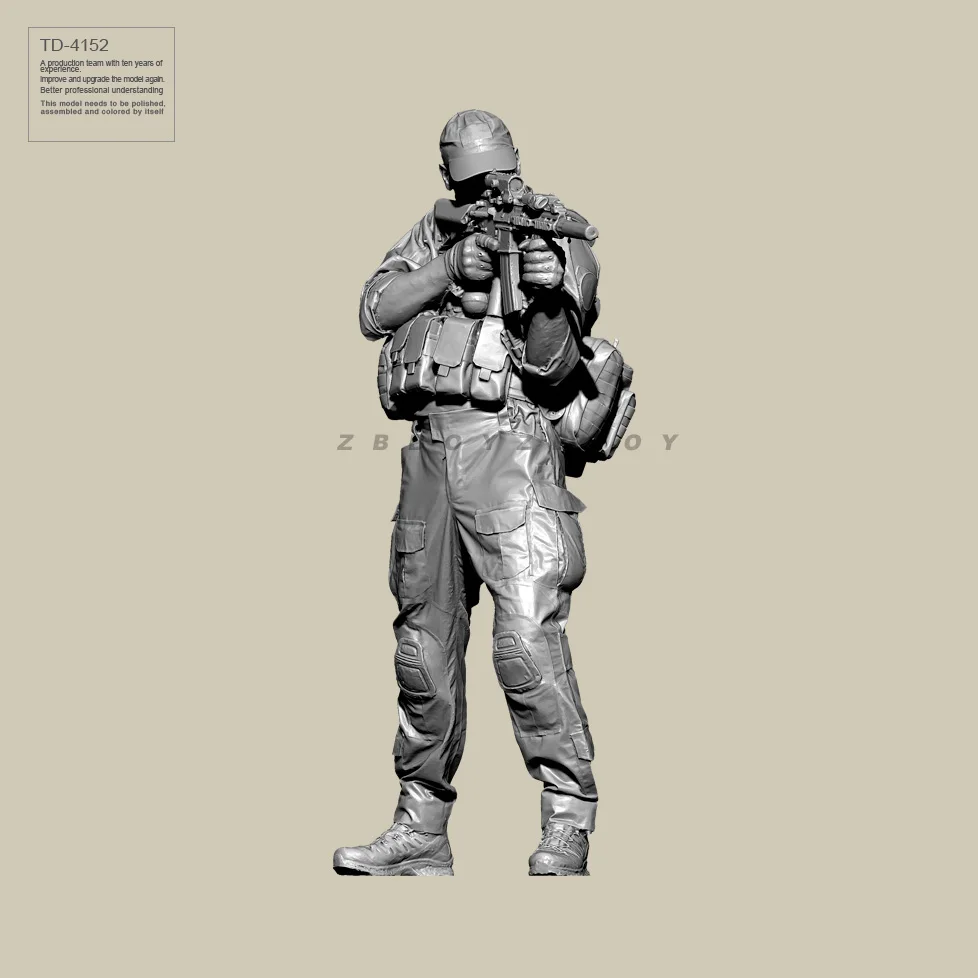 

50MM 75MM Resin Soldier model kits figure colorless and self-assembled TD-4152