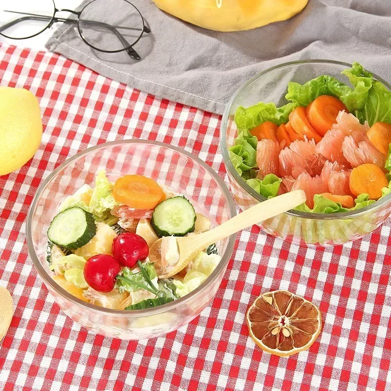 Iceberg Прозрачная Стеклянная Чаша В Японском Стиле Большой Сервер Для Салата