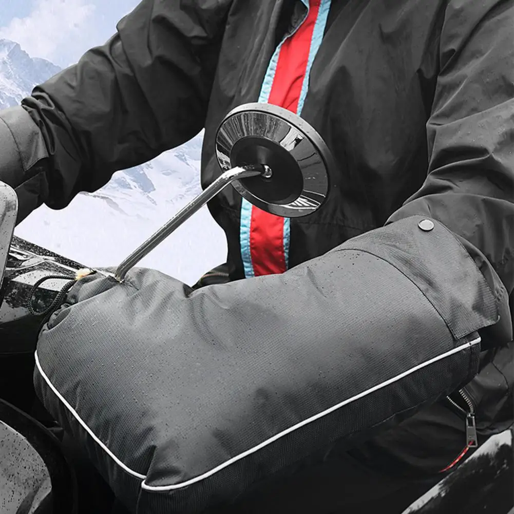 

Motorcycle Gloves 1 Pair Durable Protective Convenient Universal E-Bike Handguard Warm Gloves for Motorcycle
