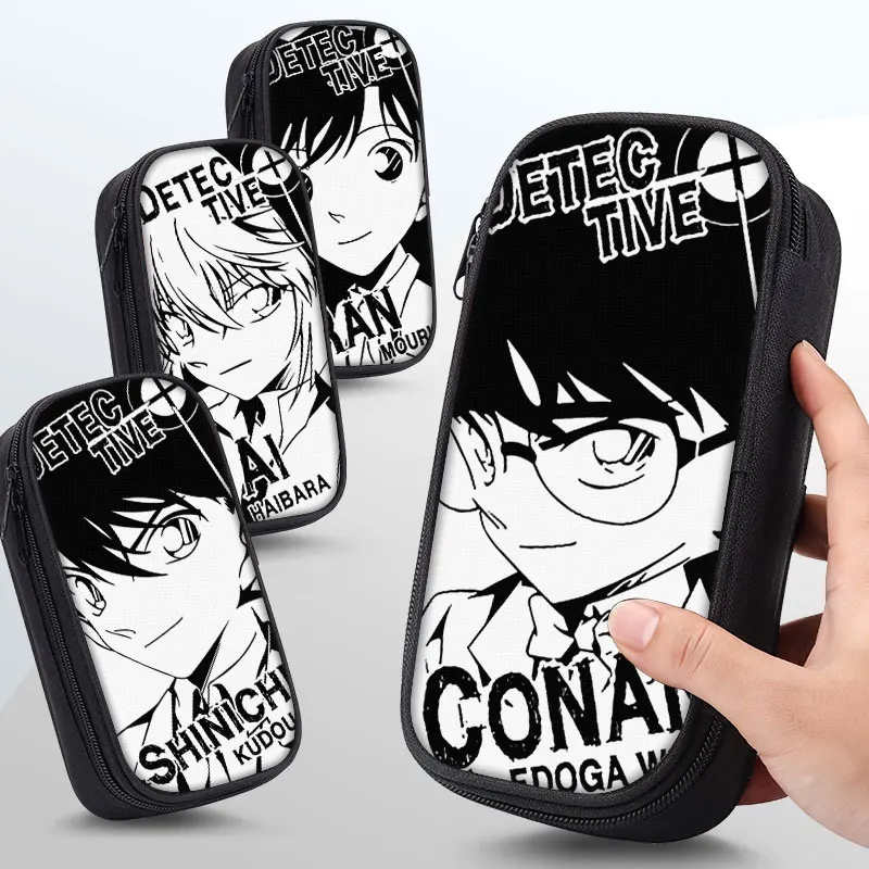 

Detective Conan Pencil Cases Bags Jimmy Kudo Maurice Leblanc Anita Hailey Kid The Phantom Thief Large Capacity School Supplies