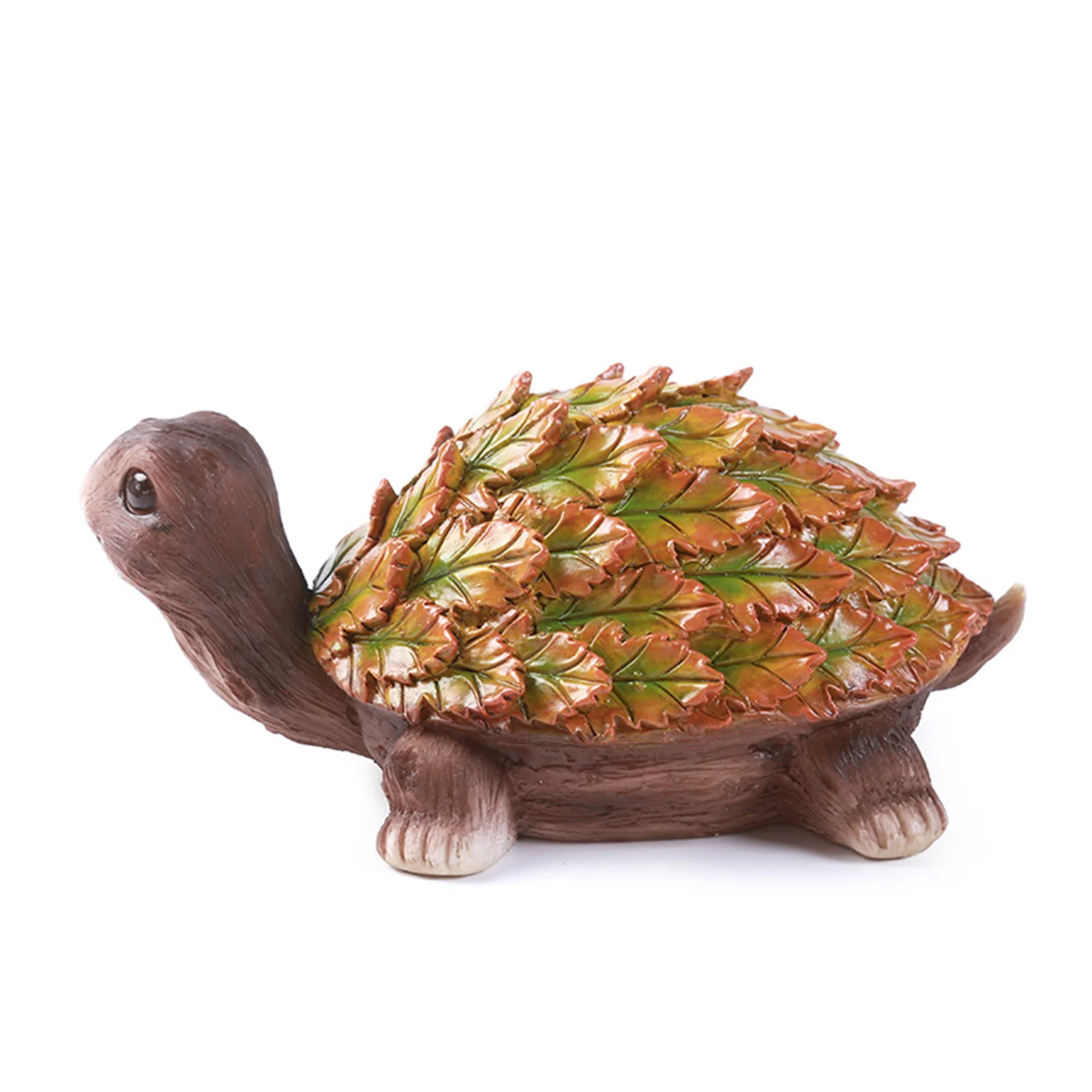 

Garden Statue Turtle Figurine Painted Waterproof Animal Miniatures Artistic Gift for Housewarming