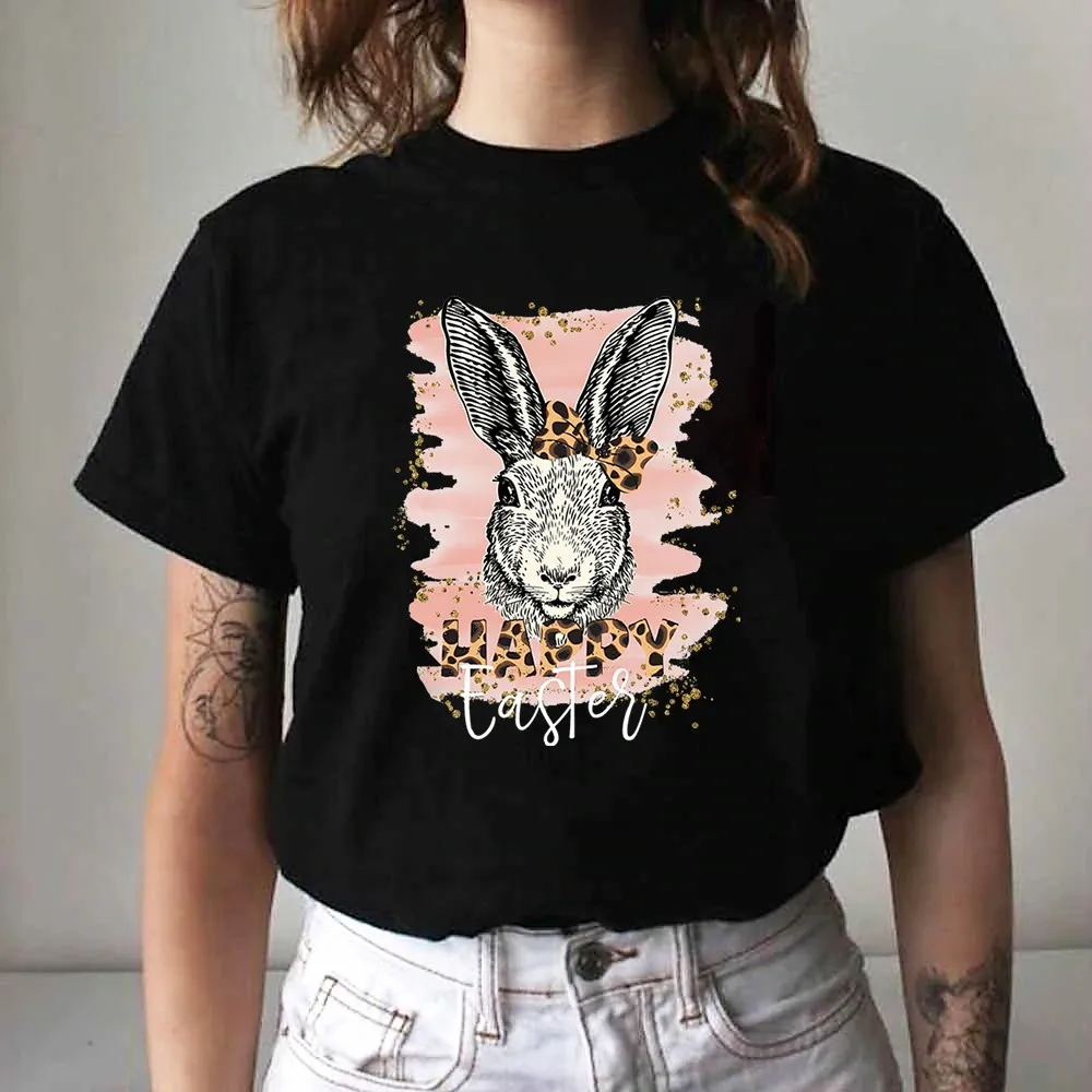 

Футболка с рисунком на Пасху для мужчин и женщин, летняя мультяшная одежда с коротким рукавом, Повседневная рубашка