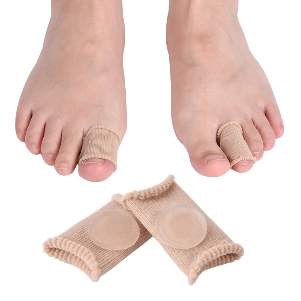 

1pair Feet Corrector Finger Corrector Insoles Fabric Gel Silicone Tube Bunion Toes Fingers Separator Divider Protector Calluses