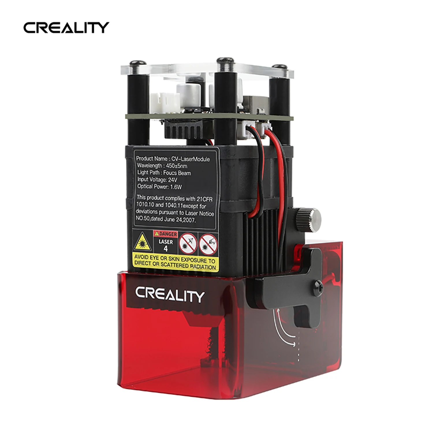 

Лазерный модуль Creality Ender-3 S1 CV, 24 В, 1,6 Вт, лазерная головка совместима с ЧПУ, лазерная резьба с точной фокусировкой