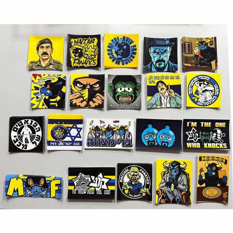 Фото 20 видов наклеек MTA Maccabi Fanatics Tel Aviv The Gate 11 размером 9*9 см, 8*12 см, 5*15 см для сумок, чашек, стен, холодильников TLSK034-53 №1