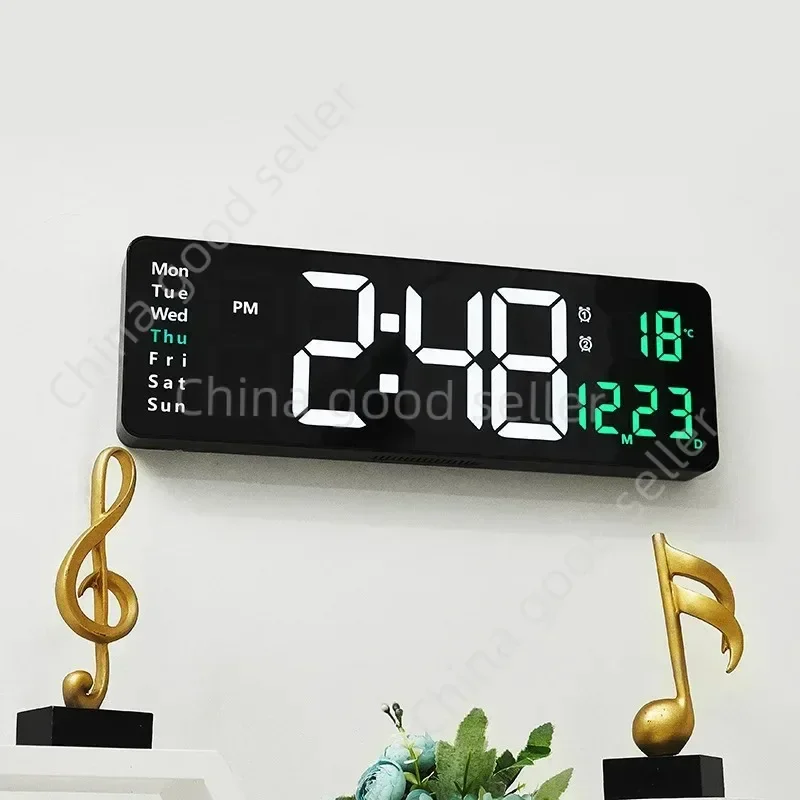 16-дюймовые часы с большим экраном и функцией дисплея скандинавские цифровые