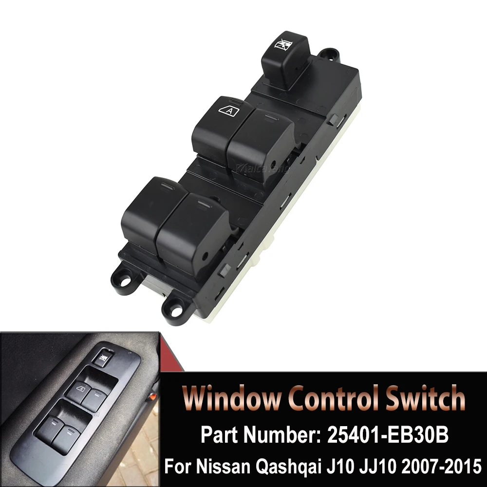 

25401-EB30B High Quality Car Power Window Switch For Nissan Qashqai J10 2.0 dCi 4WD Navara D40 Vehicles 25401-JD00A Auto Parts