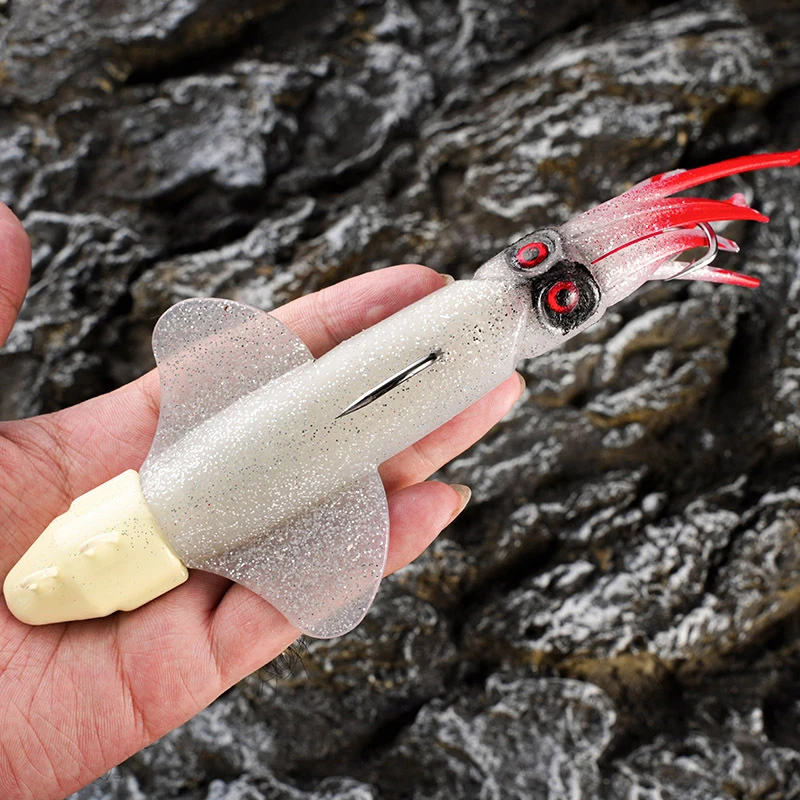 Мягкая приманка для ловли рыбы Octopus Squid 120г 22см