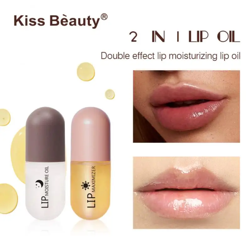 

Lip Nourishing Lip Plumper Set Beauty Cosmetics Lip Enhancer Night Lip Care Oil Lips Makeup Lip Plumping Oil