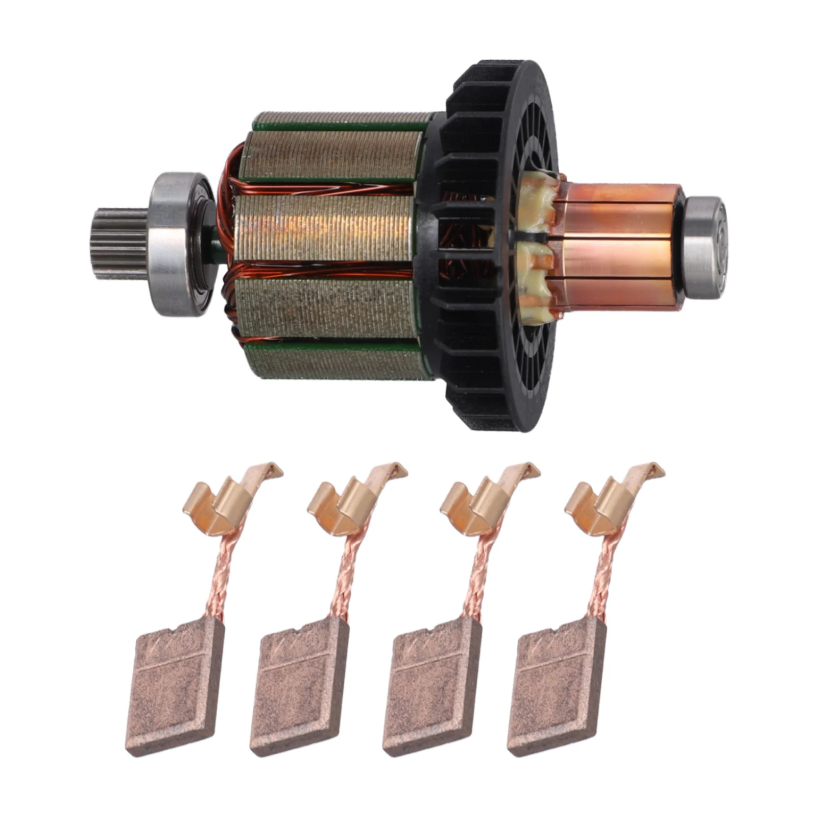 1шт 619380 -9 якоря с 4 шт. угольными щетками для DDF482 DHP482 DHP482RAE DHP482Z DDF482RME детали