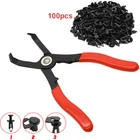 ATV UTV пластиковый Кузов Заклепки плоскогубцы инструмент и 100x заклепки 7661855 для Polaris Boss Predator Ranger RZR Scrambler Sportsman Trail