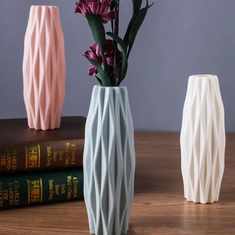 

Geometric Vase Vase Decor For Home Geometric Pattern Flower Vase Decor Modern Home Accents Vase For Living Room Entryway