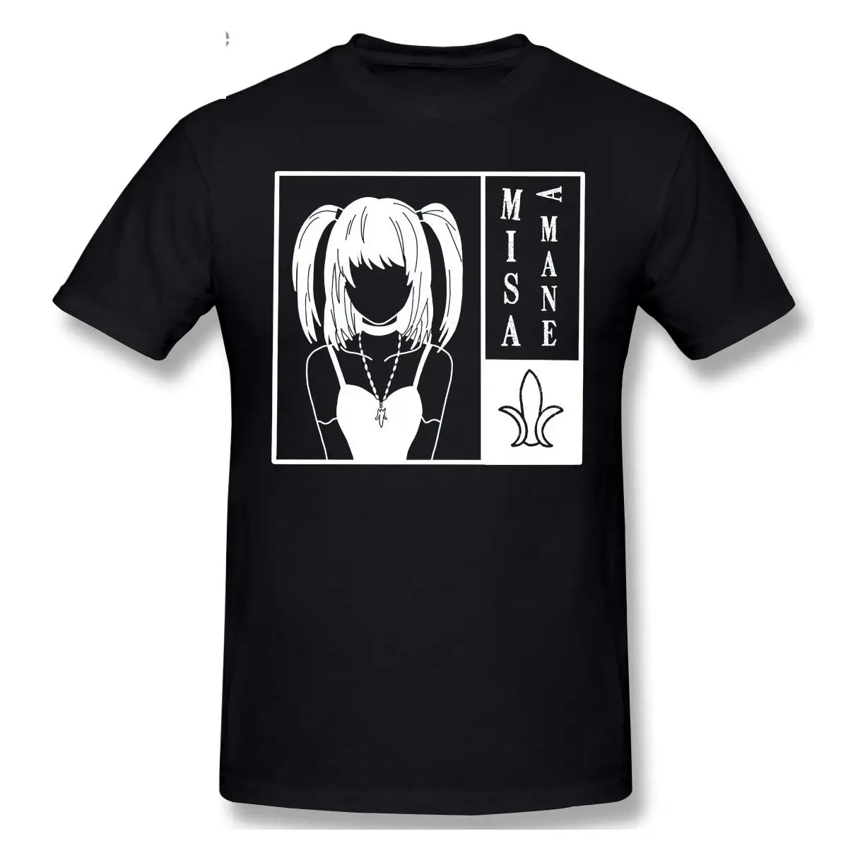 

2021 Fashion Graphic T-shirt Cartoon Anime DEATH NOTE Misa Amane (2) Short Sleeve Casual Men O-neck 100% Cotton T shirt Top