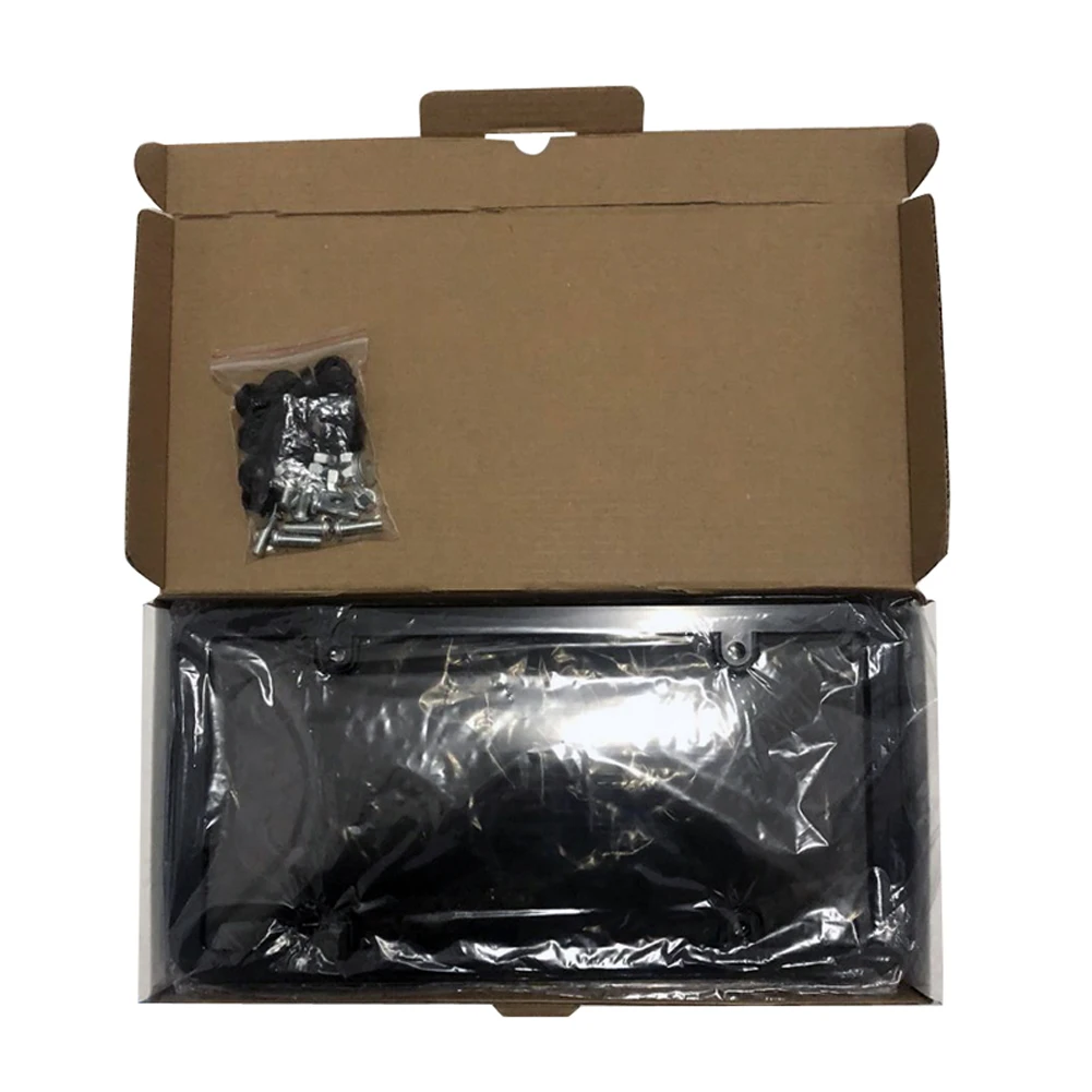 2 шт. прозрачные плоские защитные крышки для номерного знака с винтами