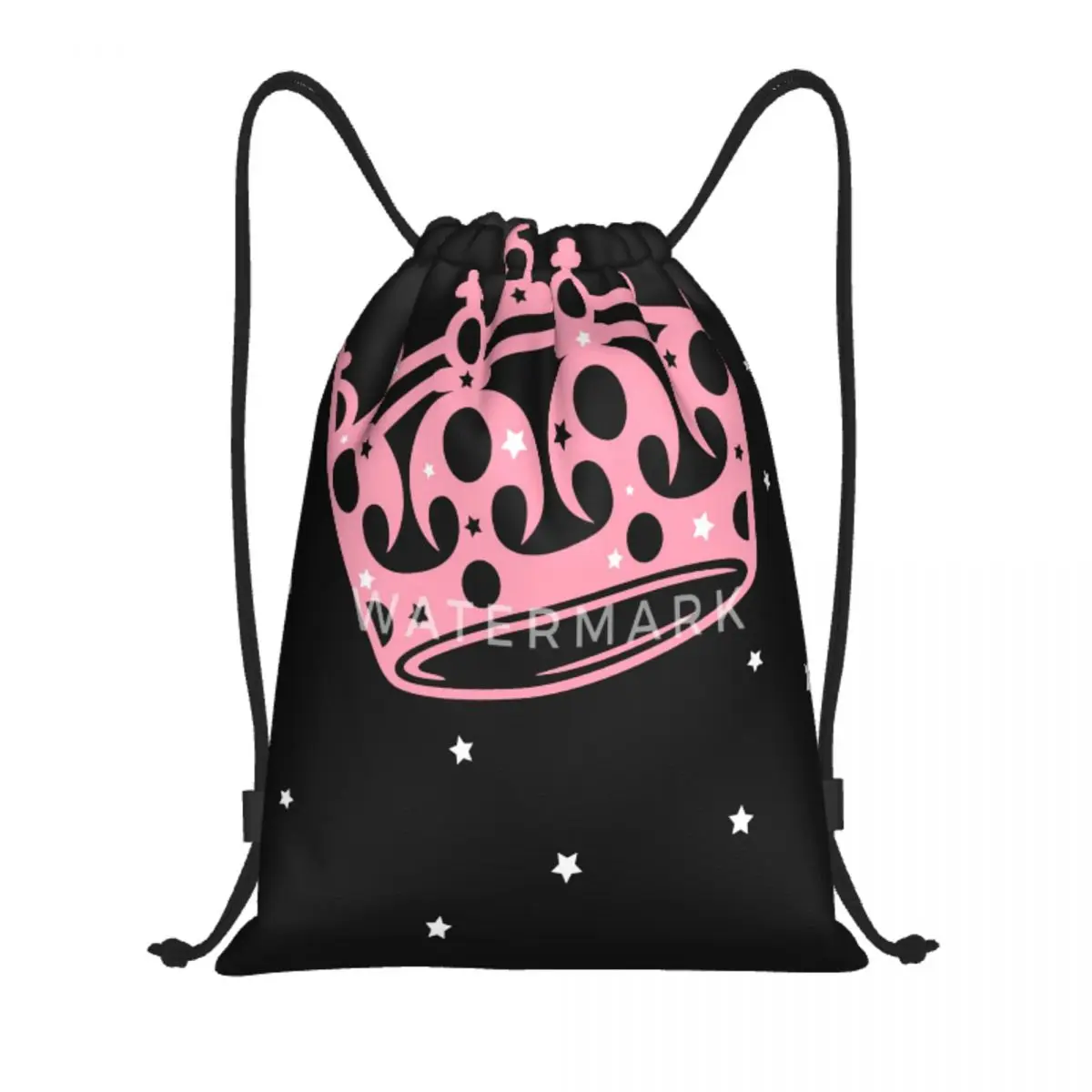 

Принцесса, Королева Корона со звездами. Сумки на шнурке, рюкзак в стиле ретро, портативный, подходит для ежедневного использования, унисекс, ...