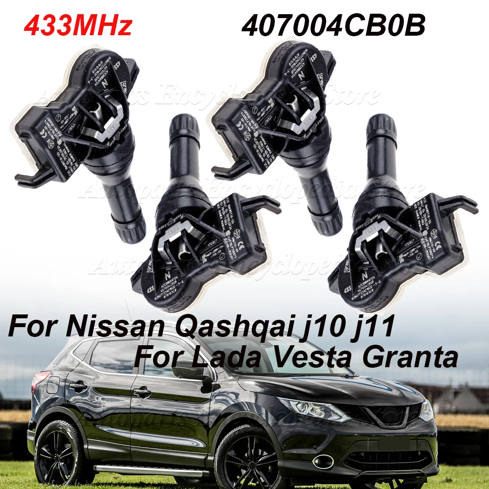 Фото 1/4 шт. 407004CB0A 407004CB0B Датчик давления в шинах для Nissan Qashqai J10 J11 X-Trail NV200 Leaf Juke Note, для Lada Vesta Granta №2