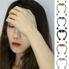 U-образное кольцо для носа с перемычкой, имитация пирсинга из нержавеющей стали, ювелирное изделие в стиле хип-хоп, рок, 12 шт.