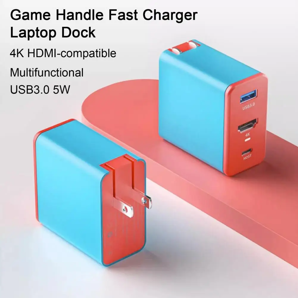 

Charging Dock 4K HDMI-compatible PD 45W USB3.0 5W 3-Port Port Replicator Fast Charging Fast Charger TV Docking Station