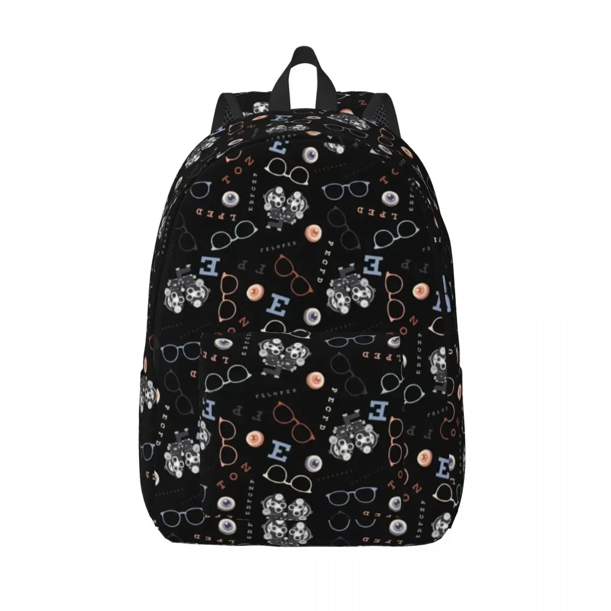 

Оптометрический дорожный холщовый рюкзак для мужчин и женщин, школьный портфель для компьютера и очков, школьный ранец с надписью Snellen, студенческий рюкзак для колледжа