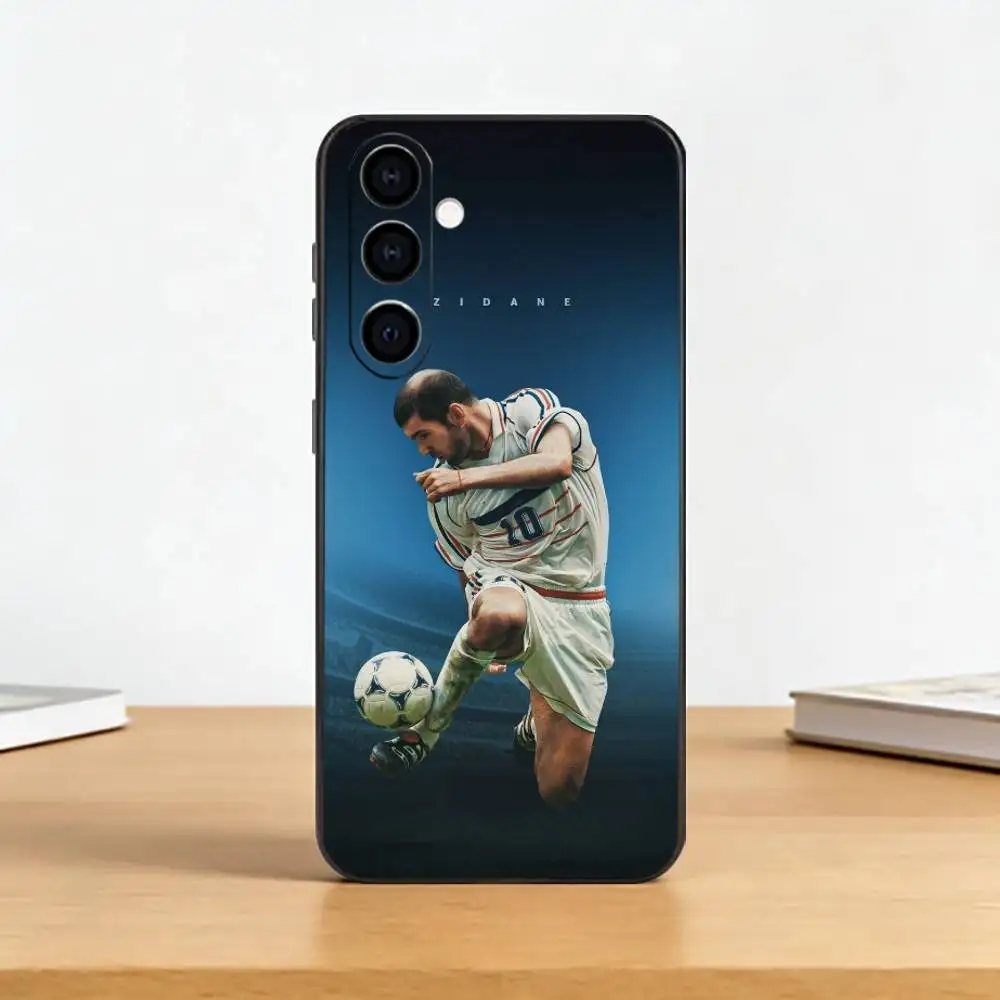 Фото Чехол для телефона Football Player Z-Zinedines Zidane для Samsung Galaxy A73, A72, A71, A70, A53, A52, A51, другие модели, мягкий черный чехол №2